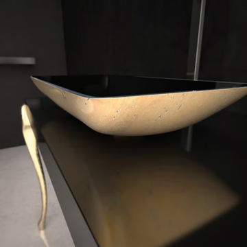 NEK LUX - Countertop rectangular washbasin by Glass Design - view 3